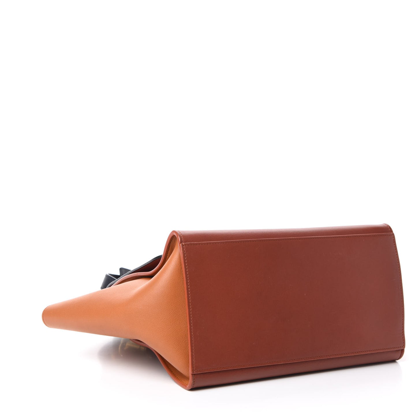 Smooth Calfskin Medium Tri-Color Trapeze Navy