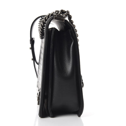 Chanel Lambskin Quilted Large Boy Flap Black 8 of 12