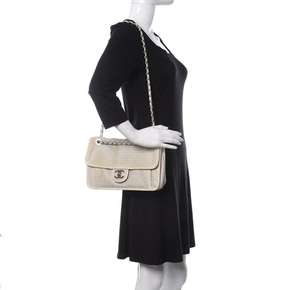 Chanel Perforated Calfskin Up In The Air Flap White 3 of 13