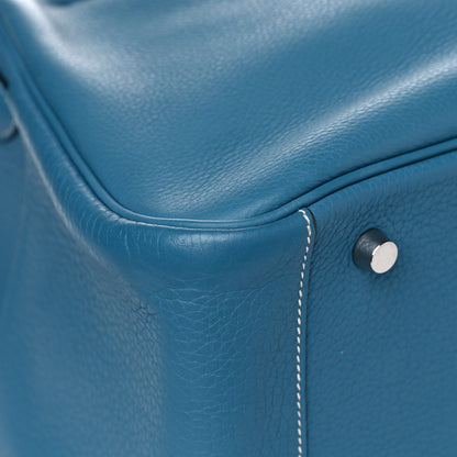 Hermes Taurillon Clemence Lindy 34 Bleu Jean 6 of 11