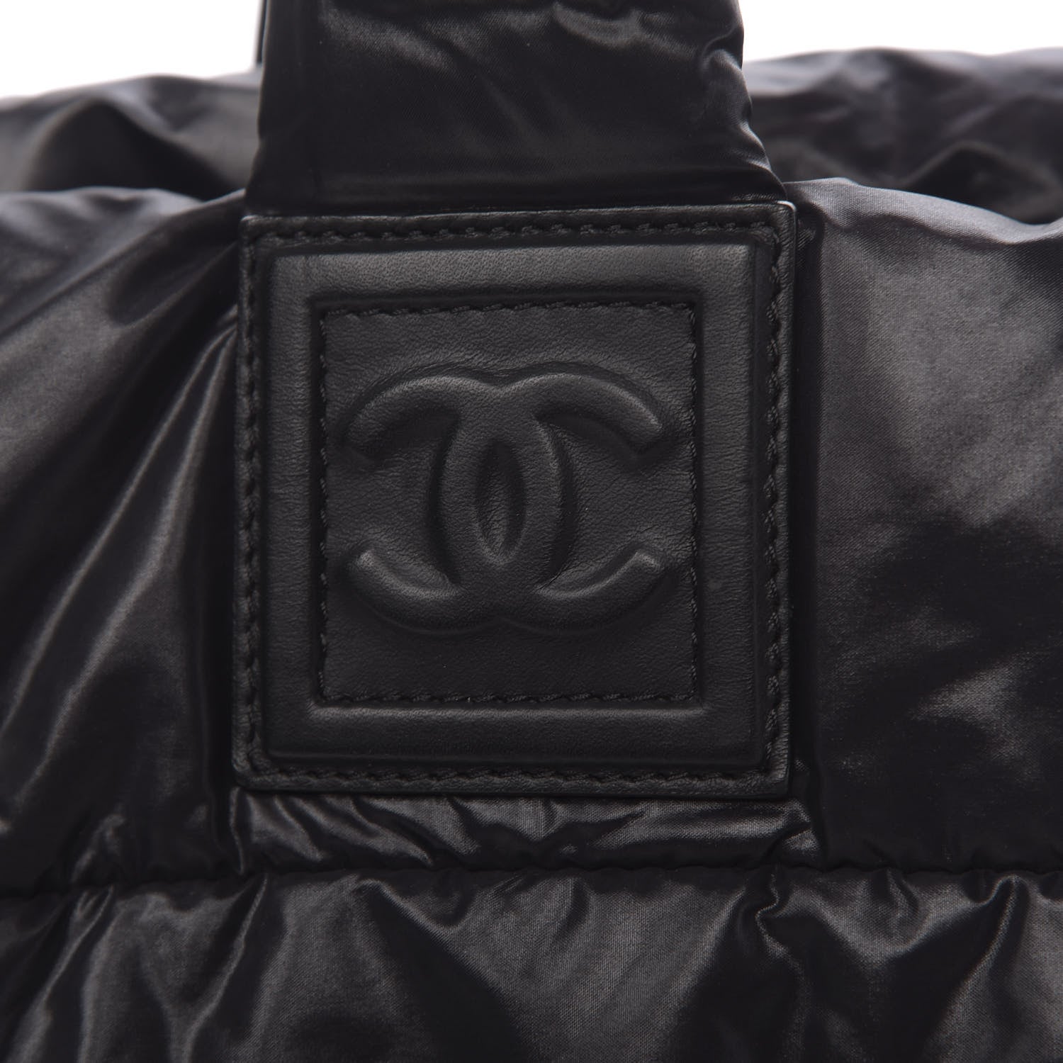 Chanel Nylon Quilted Medium Coco Cocoon Reversible Tote Black 12 of 19
