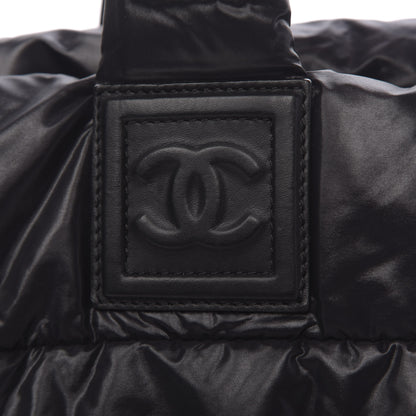 Chanel Nylon Quilted Medium Coco Cocoon Reversible Tote Black 12 of 19