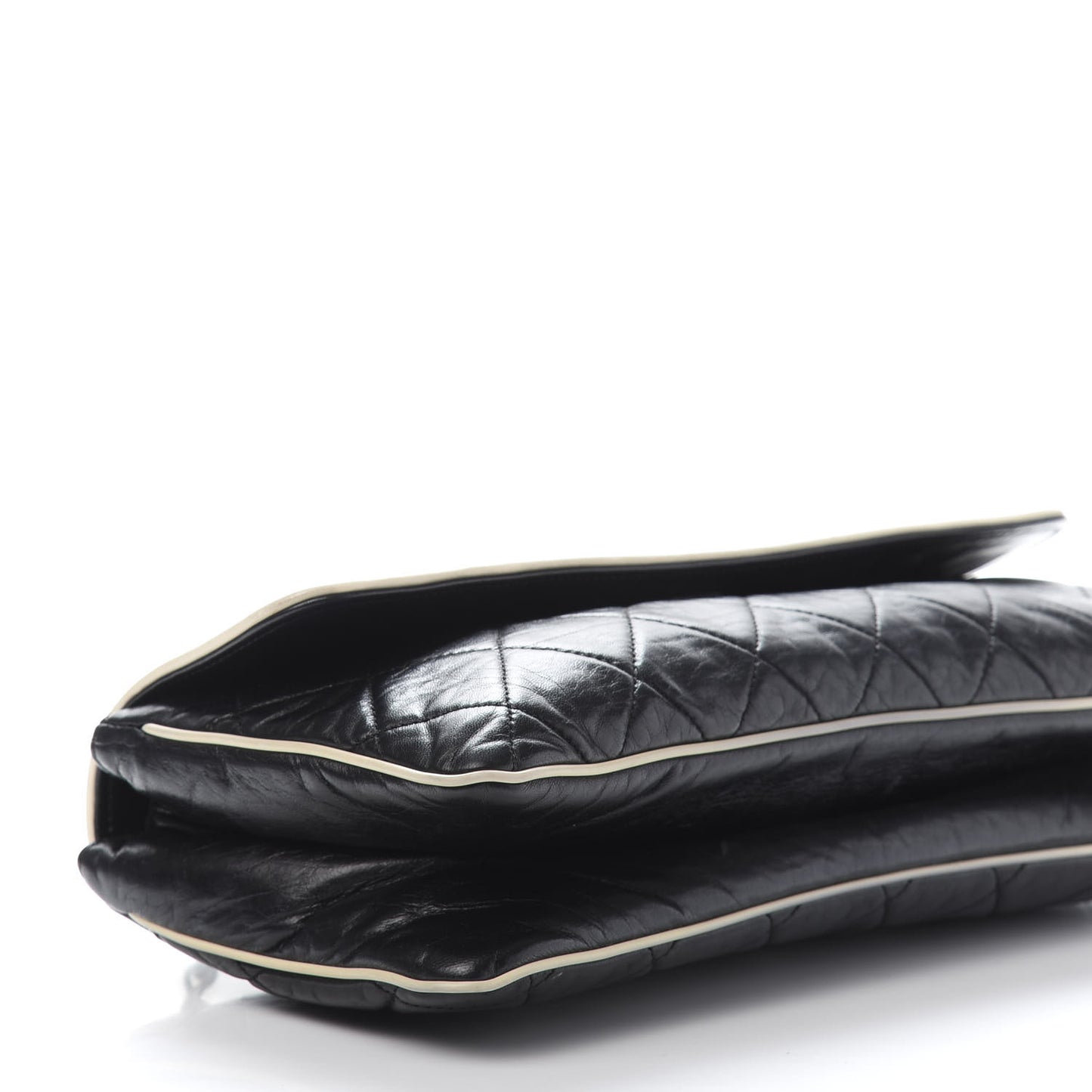 Lambskin East West Mademoiselle Flap Black