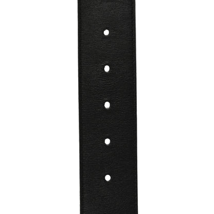 Gucci Moon Calfskin Pearl Double G 40mm Belt 85 34 Black Cream 4 of 5