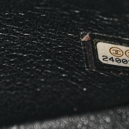 Chanel Crumpled Calfskin Quilted Jumbo Double Flap So Black 7 of 13