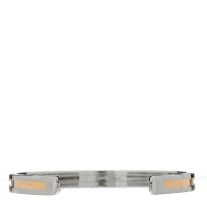 Bulgari 18K Rose Gold Stainless Steel B.Zero1 Cuff Bracelet S 2 of 4