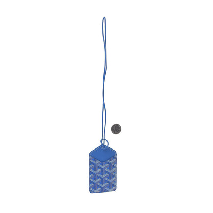 Goyard Goyardine Luggage Tag Sky Blue 2 of 3