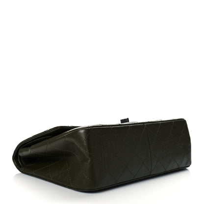 Chanel Aged Calfskin Quilted 2.55 Reissue 227 Flap Dark Green 4 of 10