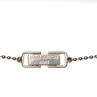 Louis Vuitton Sterling Silver LV Dog Tag Necklace 7 of 9