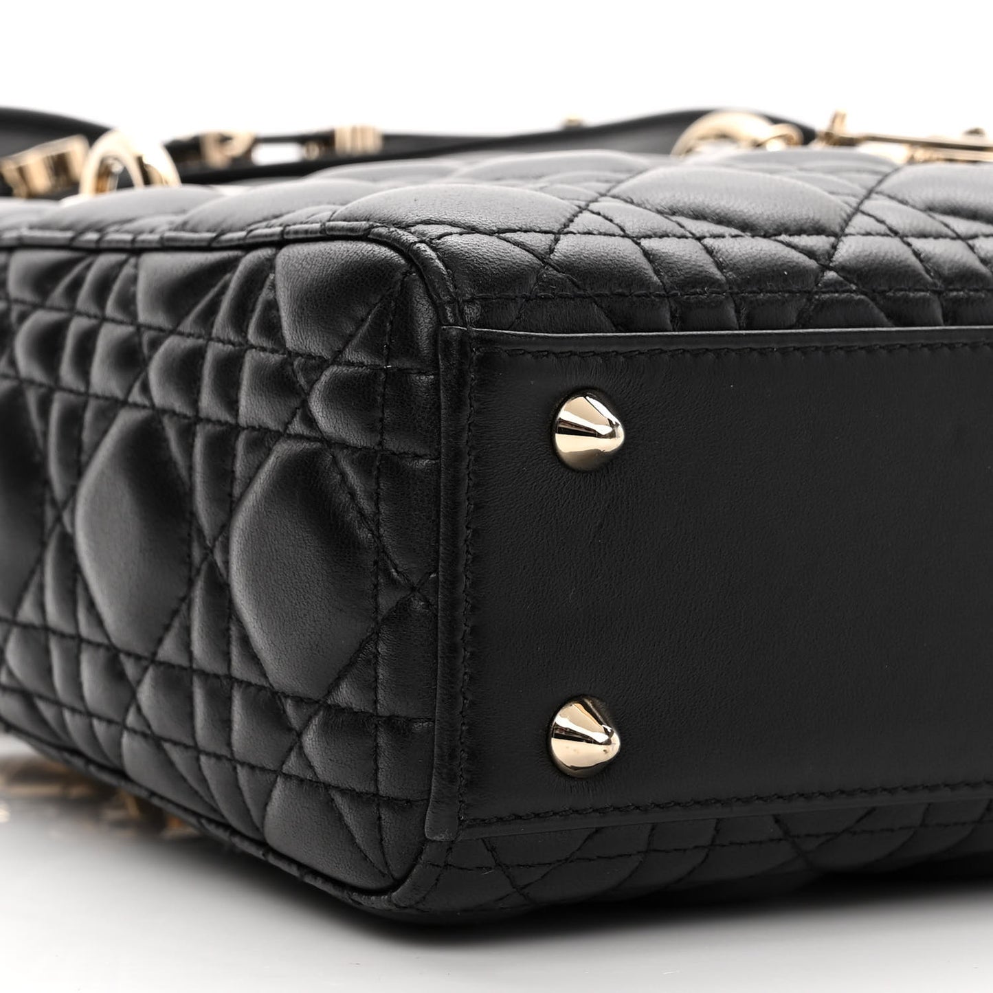 Lambskin Cannage Small My ABCDior Lady Dior Black