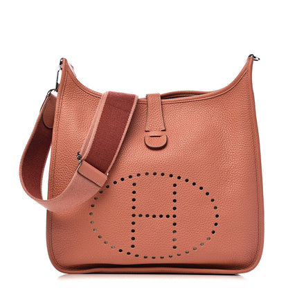 Hermes Taurillon Clemence Amazone Evelyne III GM Crevette 1 of 11