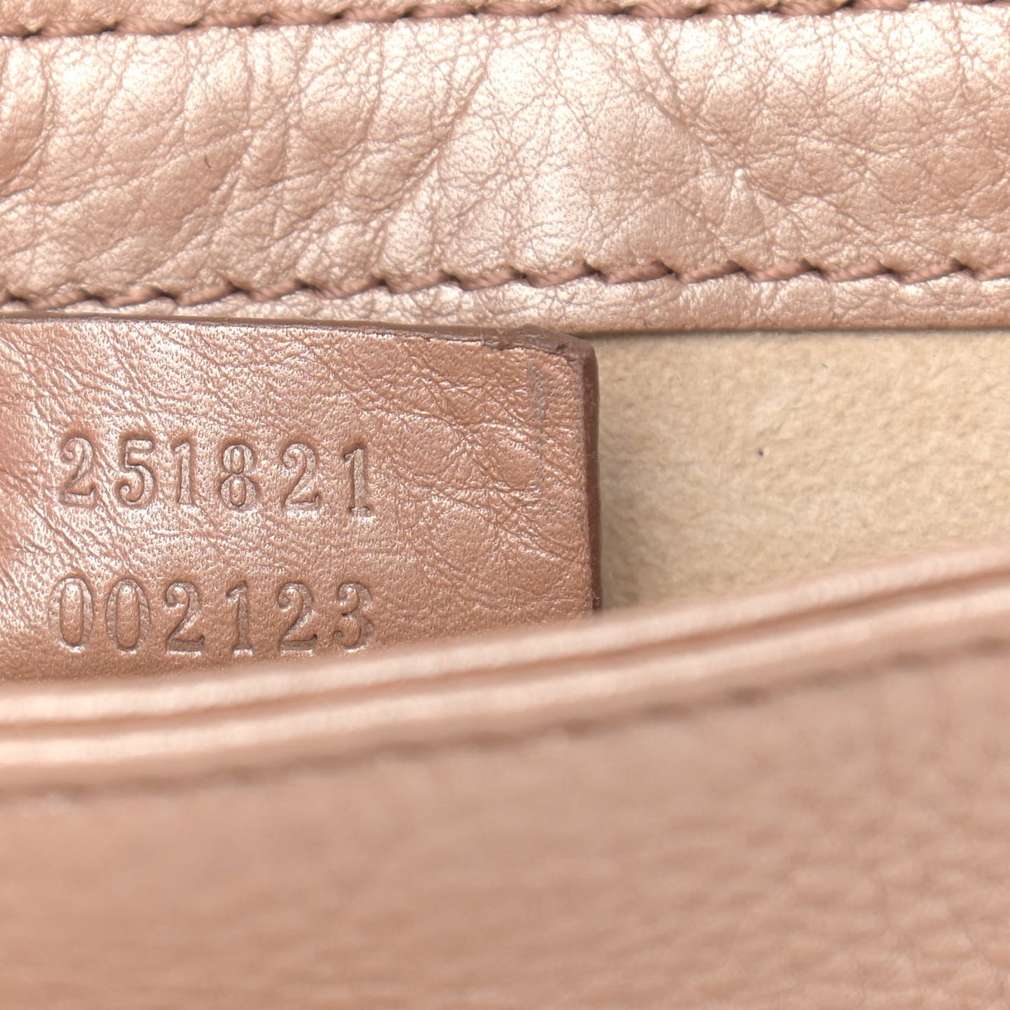 Pebbled Calfskin Small 1973 Chain Shoulder Bag Champagne