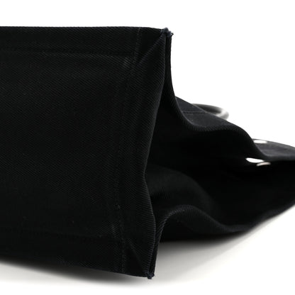 Saint Laurent Linen Calfskin Rive Gauche Tote Black 10 of 13