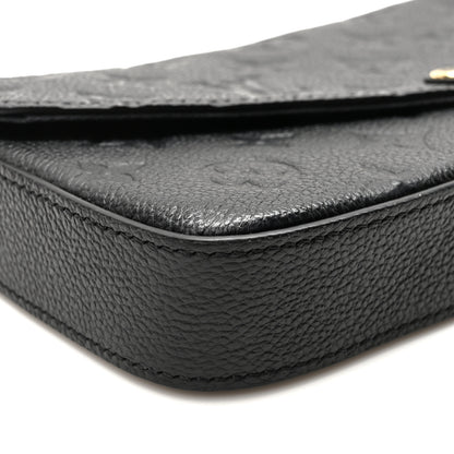 Louis Vuitton Empreinte Pochette Felicie Chain Wallet Black 8 of 9