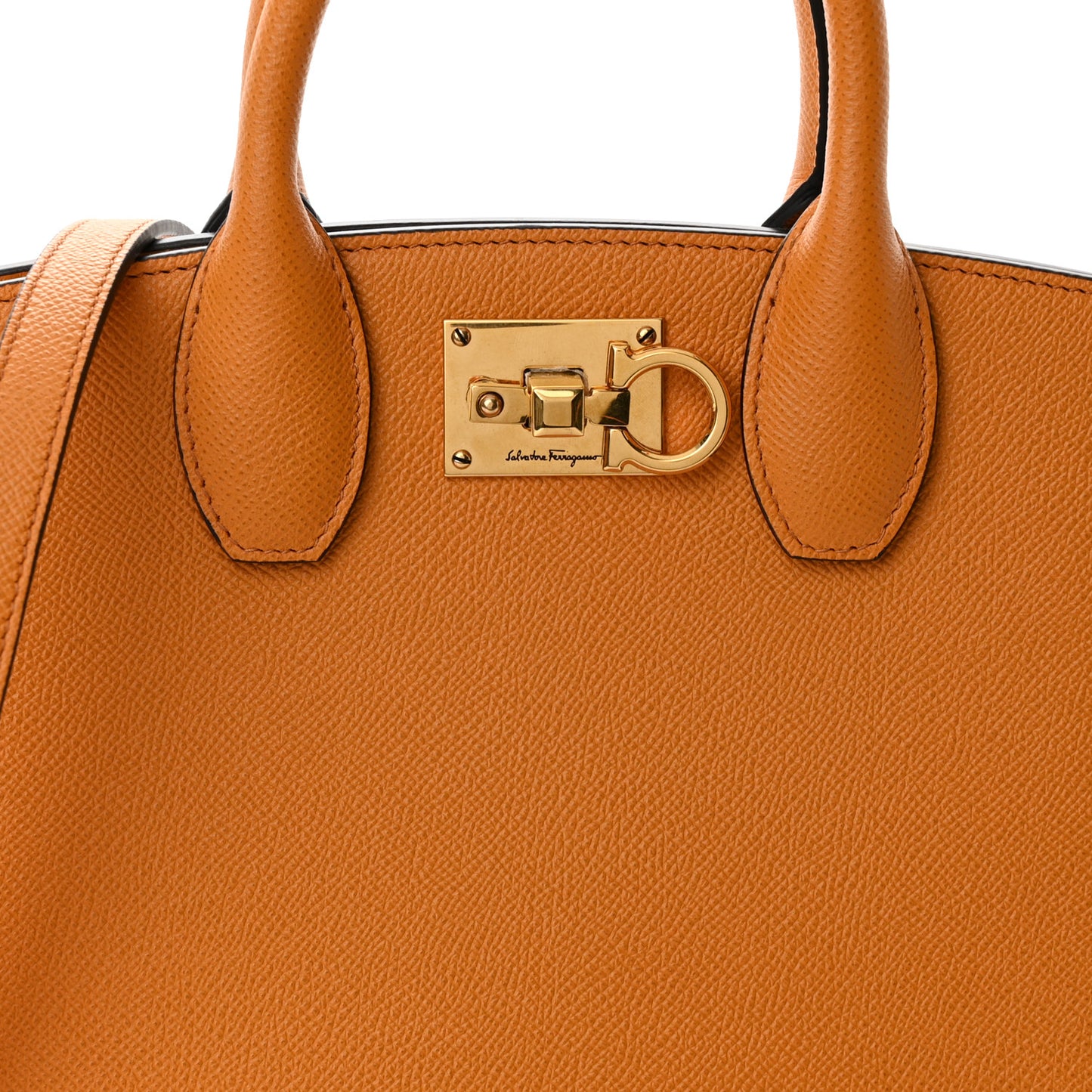 Hammered Calfskin Small The Studio Box Bag Olivello