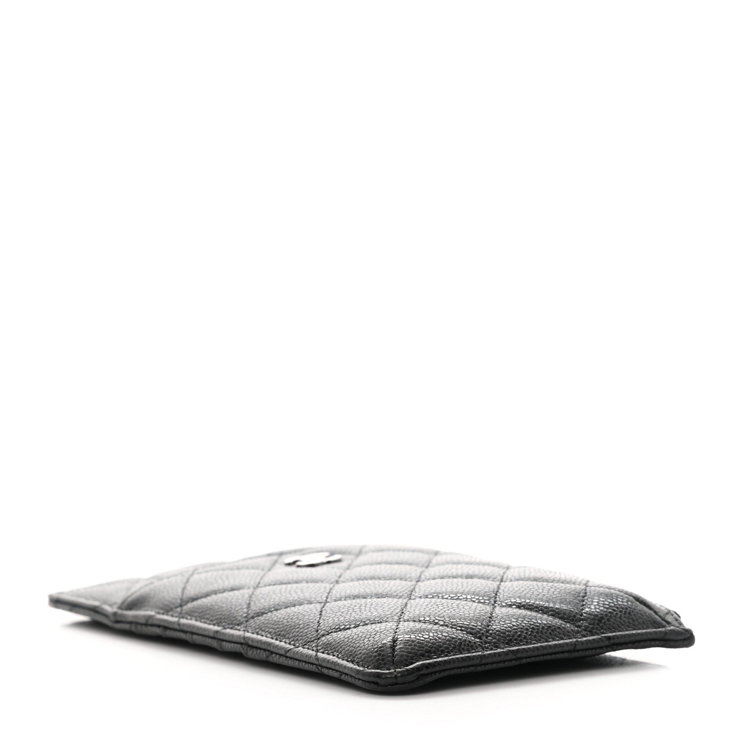 Caviar Quilted Classic iPhone Pouch Black