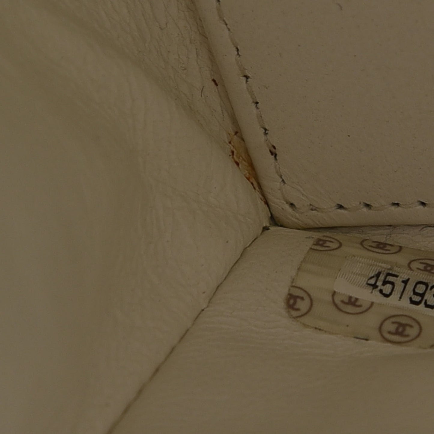 Calfskin Quilted Shopping Tote White