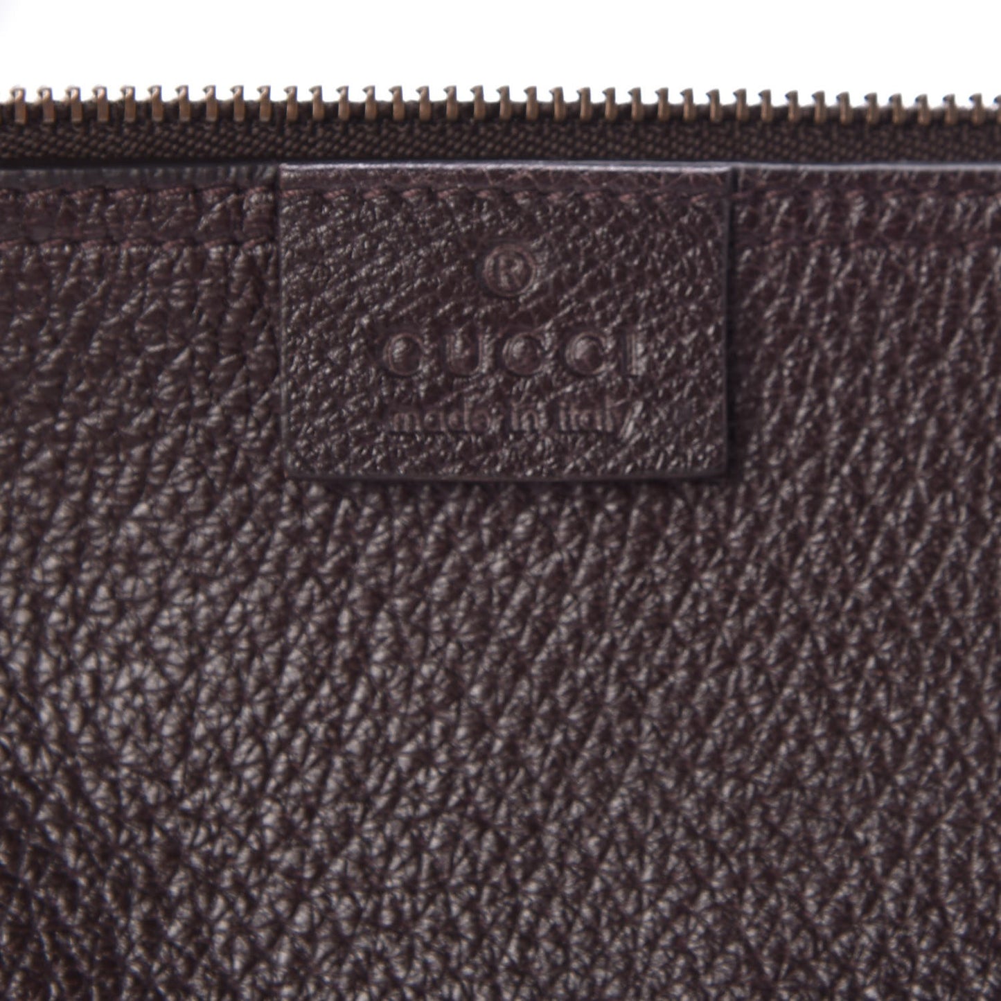 Soft Grained Calfskin Web Medium Jackie Hobo Dark Brown