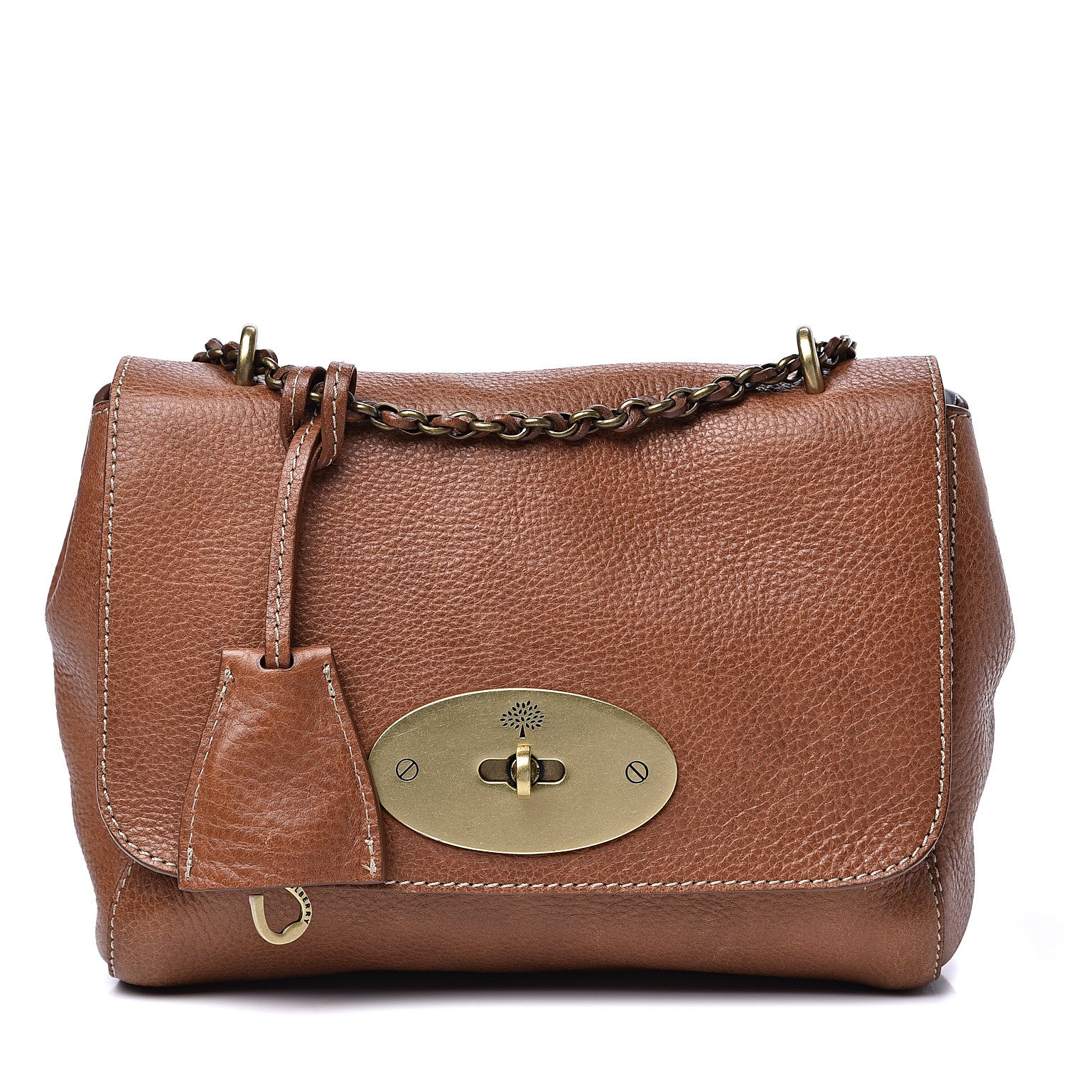 Mulberry Natural Calfskin Small Lily Flap Oak 1 of 11