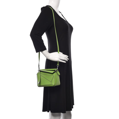 Loewe Calfskin Mini Puzzle Bag Green 2 of 10