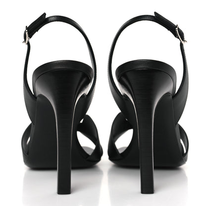 Hermes Calfskin Holy 105 Sandals 38 Black 5 of 9
