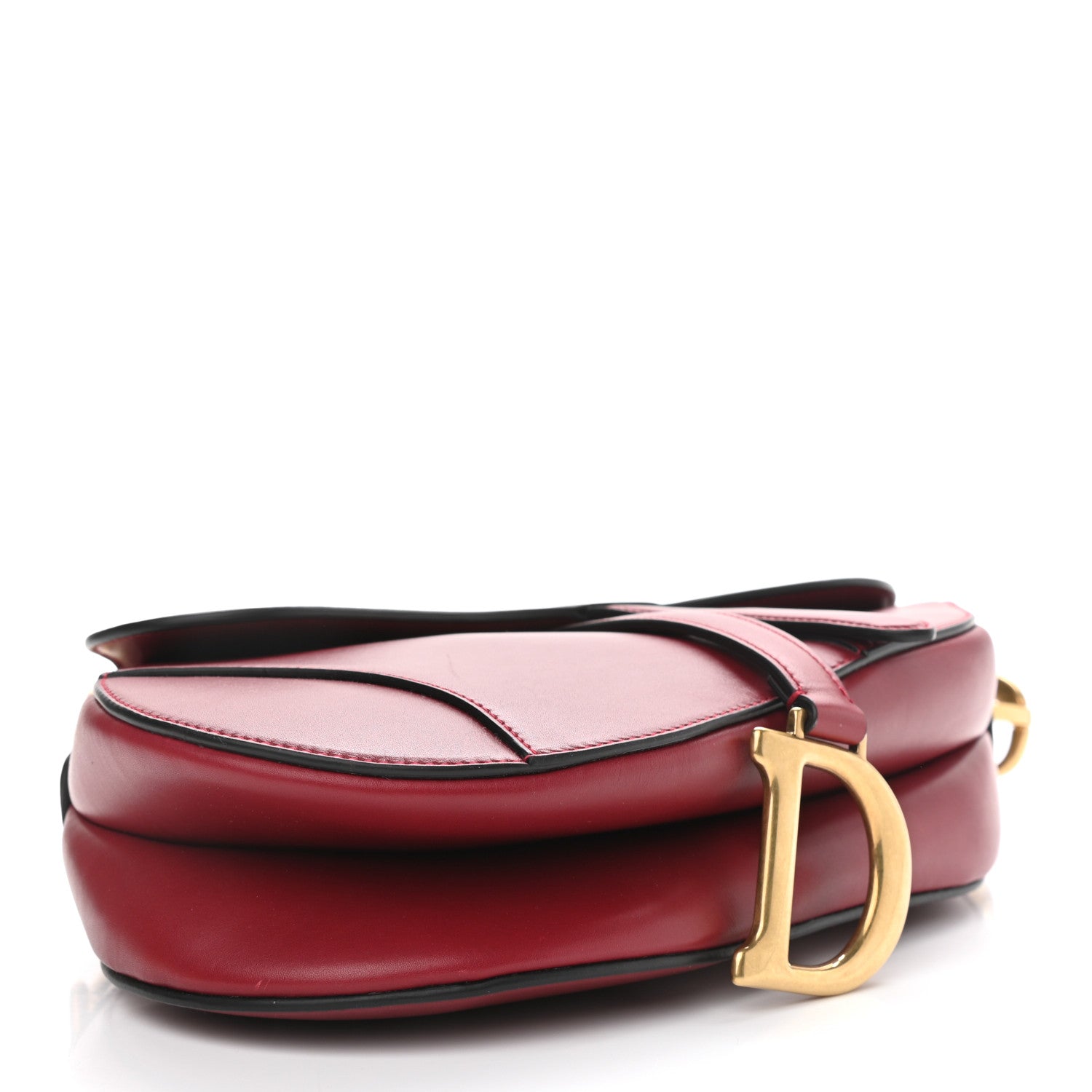 Christian Dior Calfskin Saddle Bag Scarlet 4 of 10