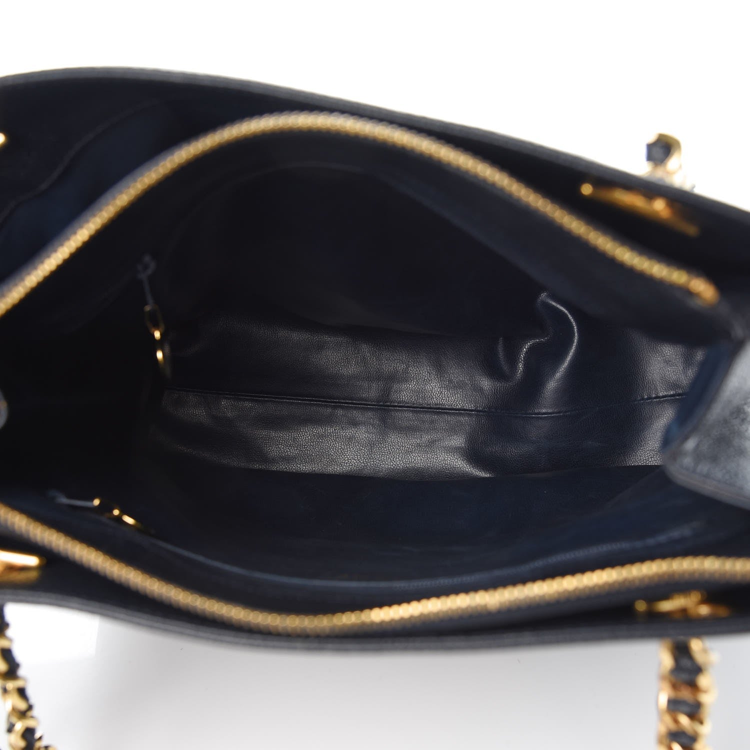 Chanel Caviar CC Shoulder Bag Navy Blue 5 of 7