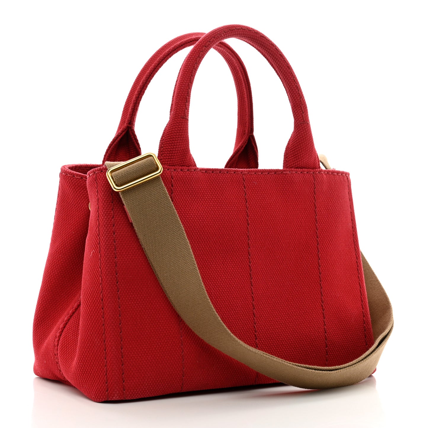 Canapa Small Logo Tote Rosso Talco