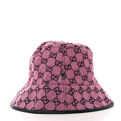 Gucci Monogram Multicolor New Sakai Calfskin Bob Malibu Bucket Hat XL Parma Violet Blue 3 of 9