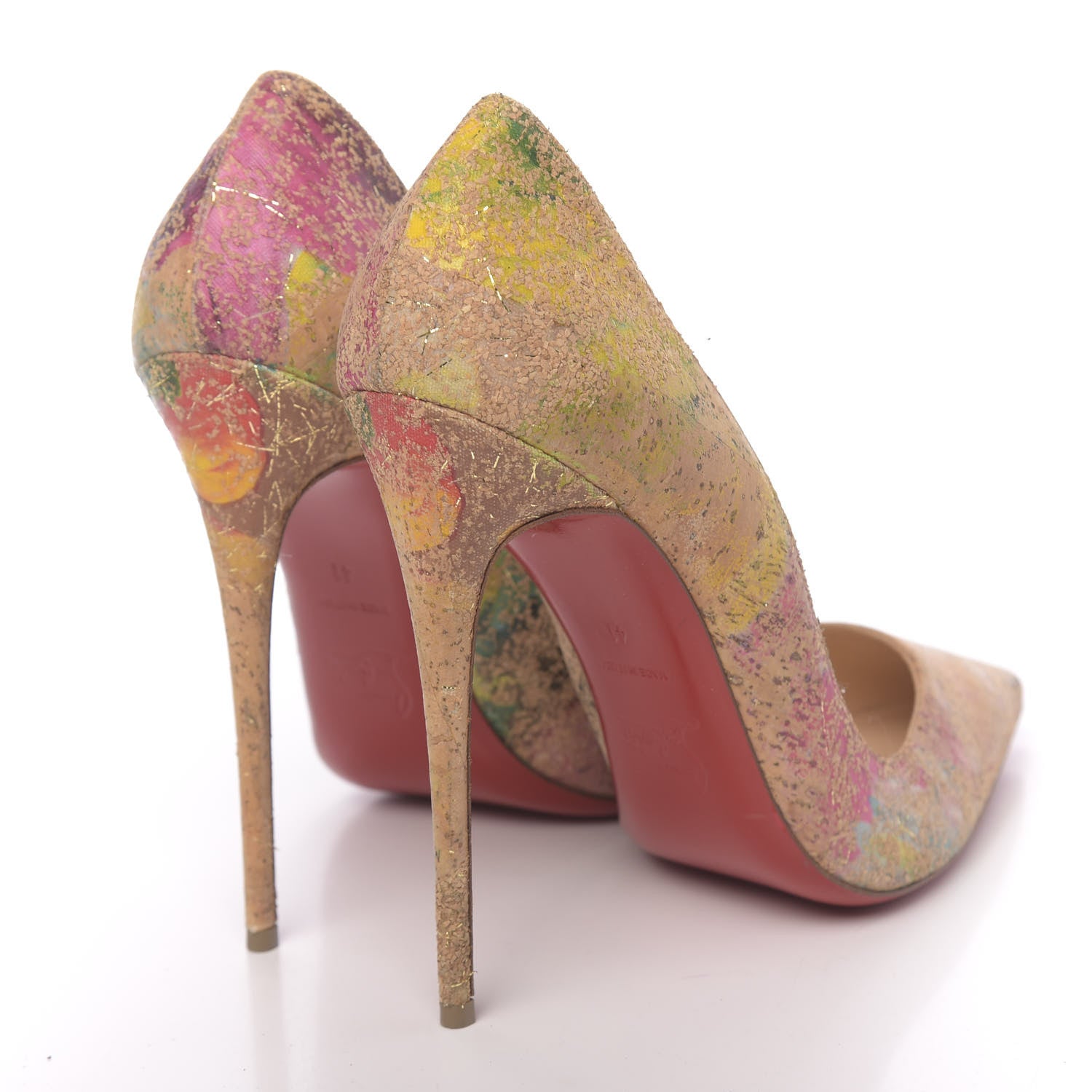 Christian Louboutin Cork Bloom Print So Kate 120 Pumps 41 Multicolor 4 of 9
