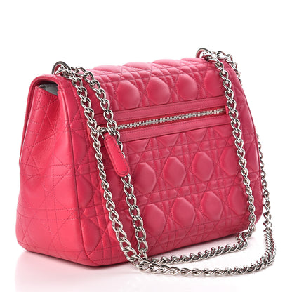 Christian Dior Lambskin Cannage Large Miss Dior Flap Fuchsia 3 of 9