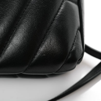 Saint Laurent Calfskin Y Quilted Monogram Monochrome Toy Loulou Crossbody Bag Black 11 of 11