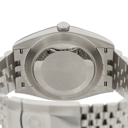 Rolex Stainless Steel 18K White Gold 41mm Oyster Perpetual Datejust Watch Bright Blue 126334 4 of 5