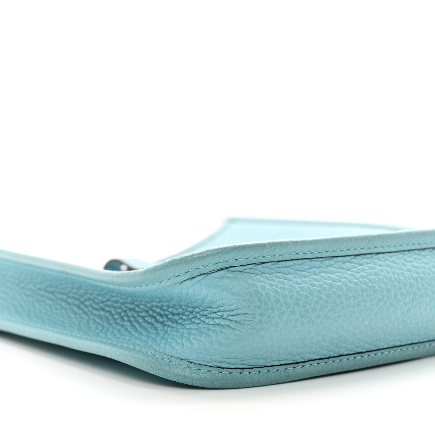 Hermes Taurillon Clemence Evelyne TPM Bleu Atoll 8 of 12