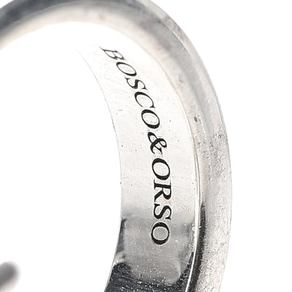 Gucci Sterling Silver Enamel Orso Ring 54 6.75 5 of 7