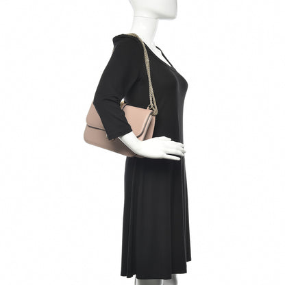 Valentino Garavani Vitello Medium Glam Lock Rockstud Flap Poudre 2 of 10