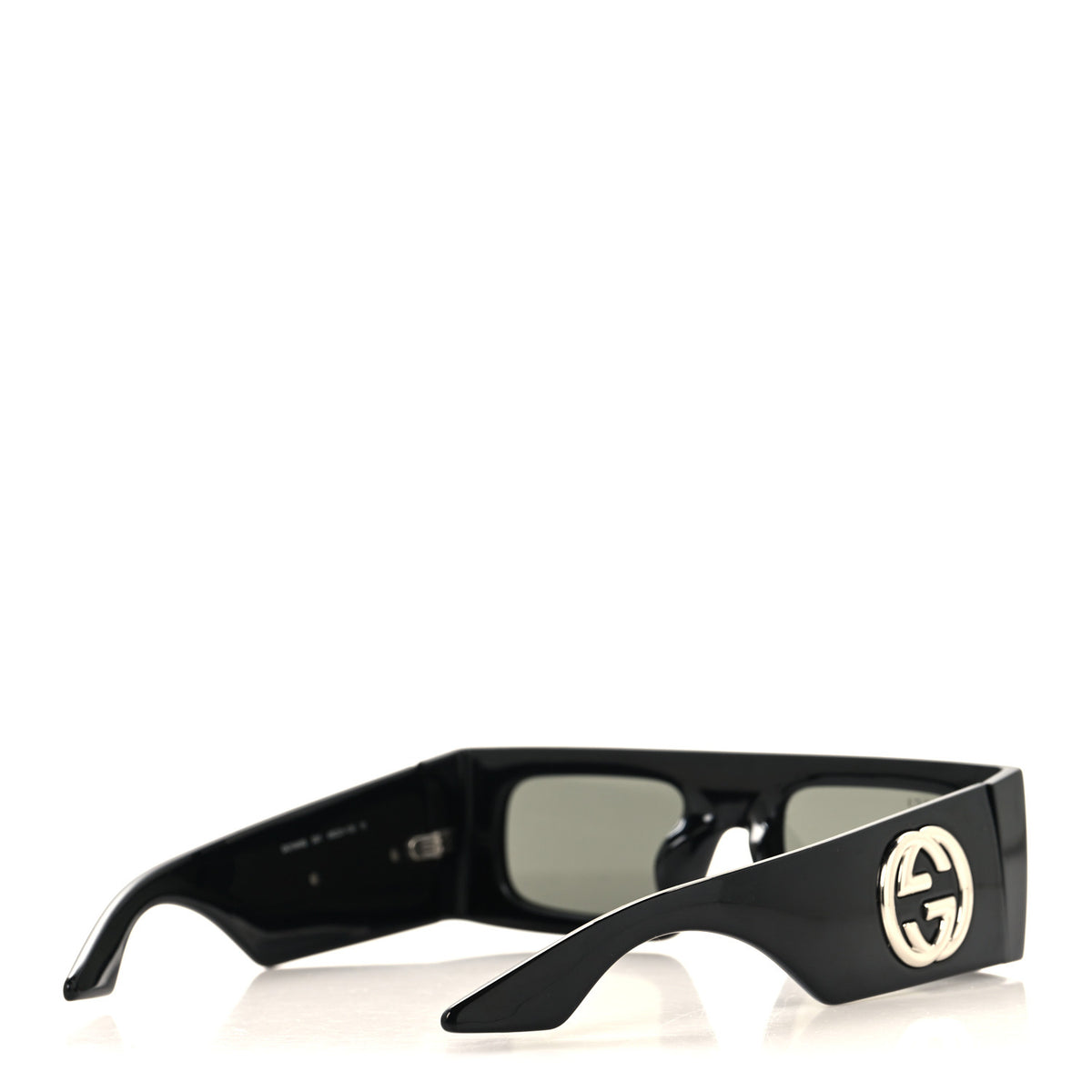 Acetate Rectangular Frame Sunglasses GG1646S Black