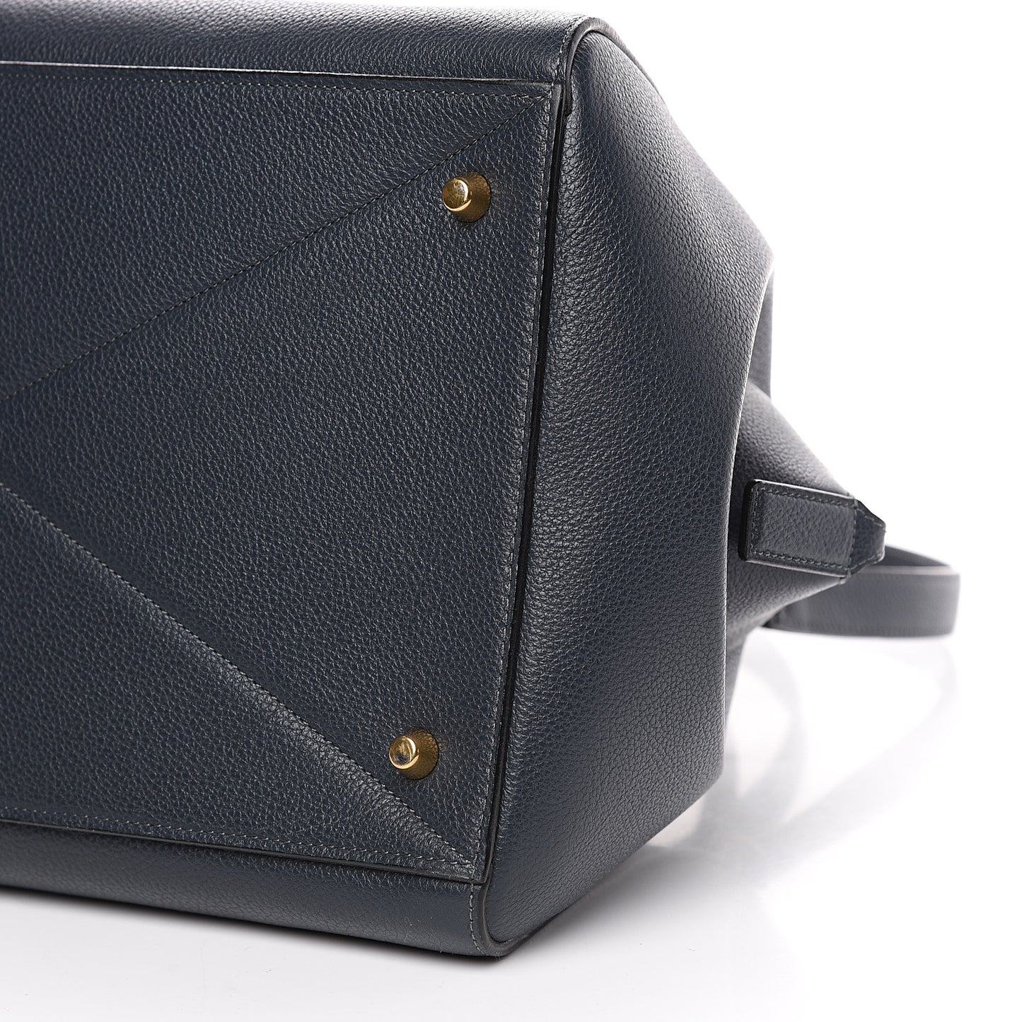 Textured Calfskin Medium Incognito Satchel Navy