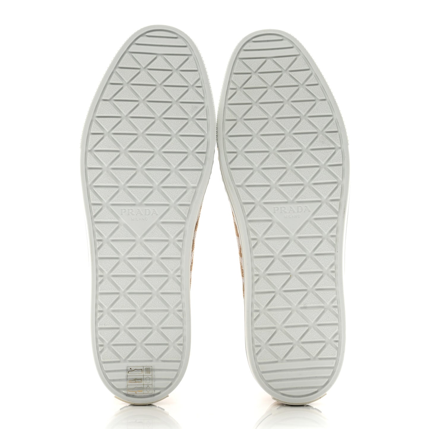 Jacquard Trianglolo Symbole Embroidered Metal Triangle Logo Slip On Sneakers 37 Corda Talco
