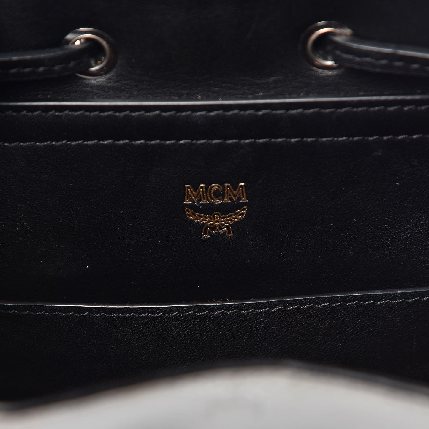 Metallic Monogram Claudia Backpack Silver Black
