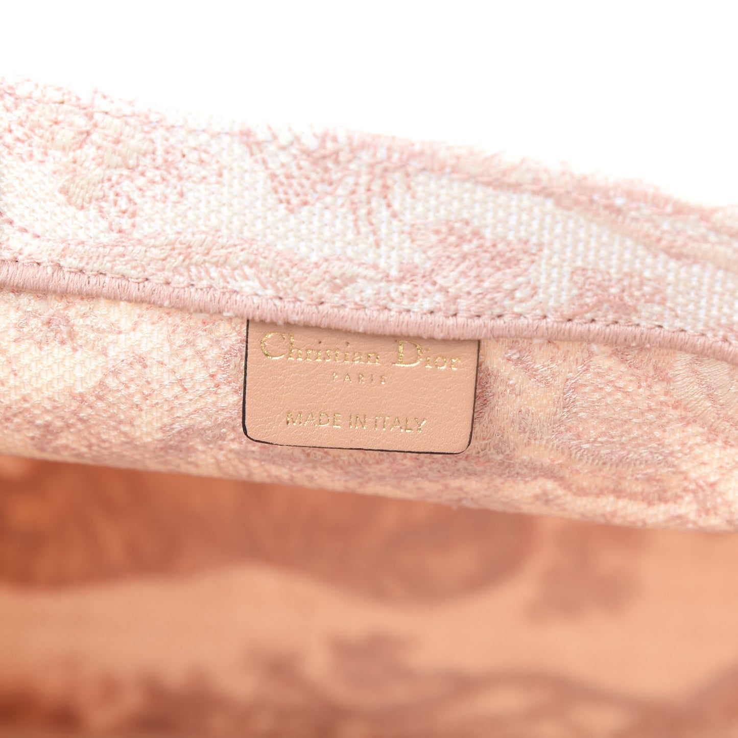 Canvas Embroidered Medium Dioriviera Toile De Jouy Book Tote Rose