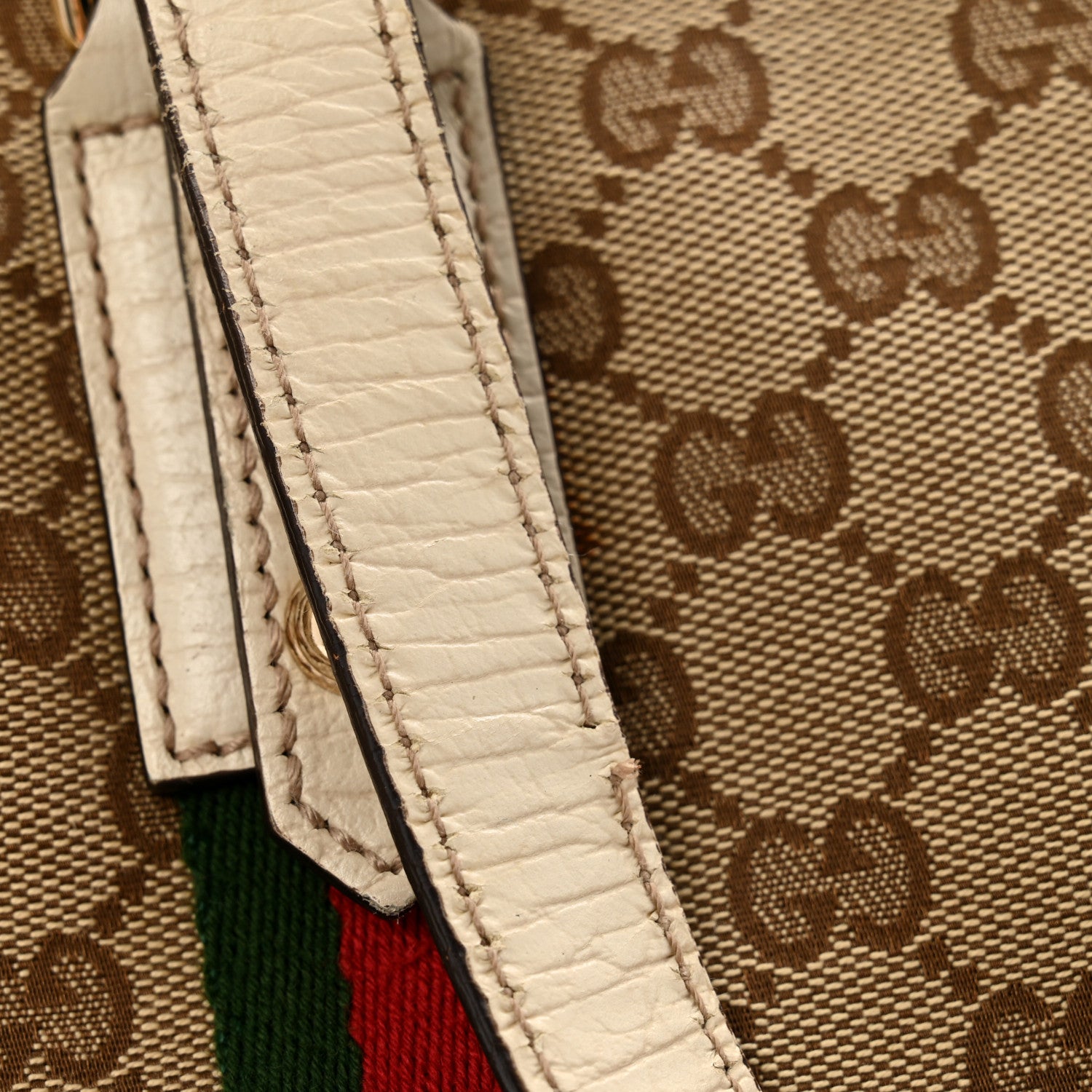 Gucci Monogram Medium Jolicoeur Tote White 11 of 17