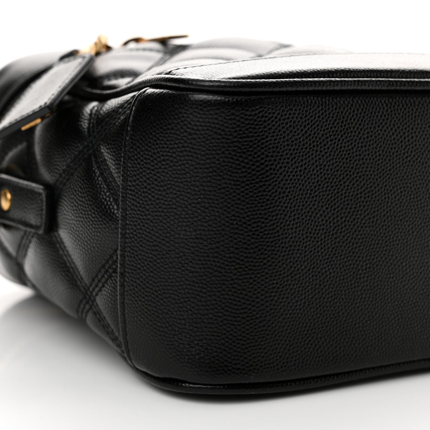 Grain de Poudre Quilted 80's Vanity Bag Black