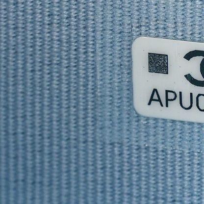 Chanel Caviar Quilted Compact Flap Wallet Light Blue 7 of 8