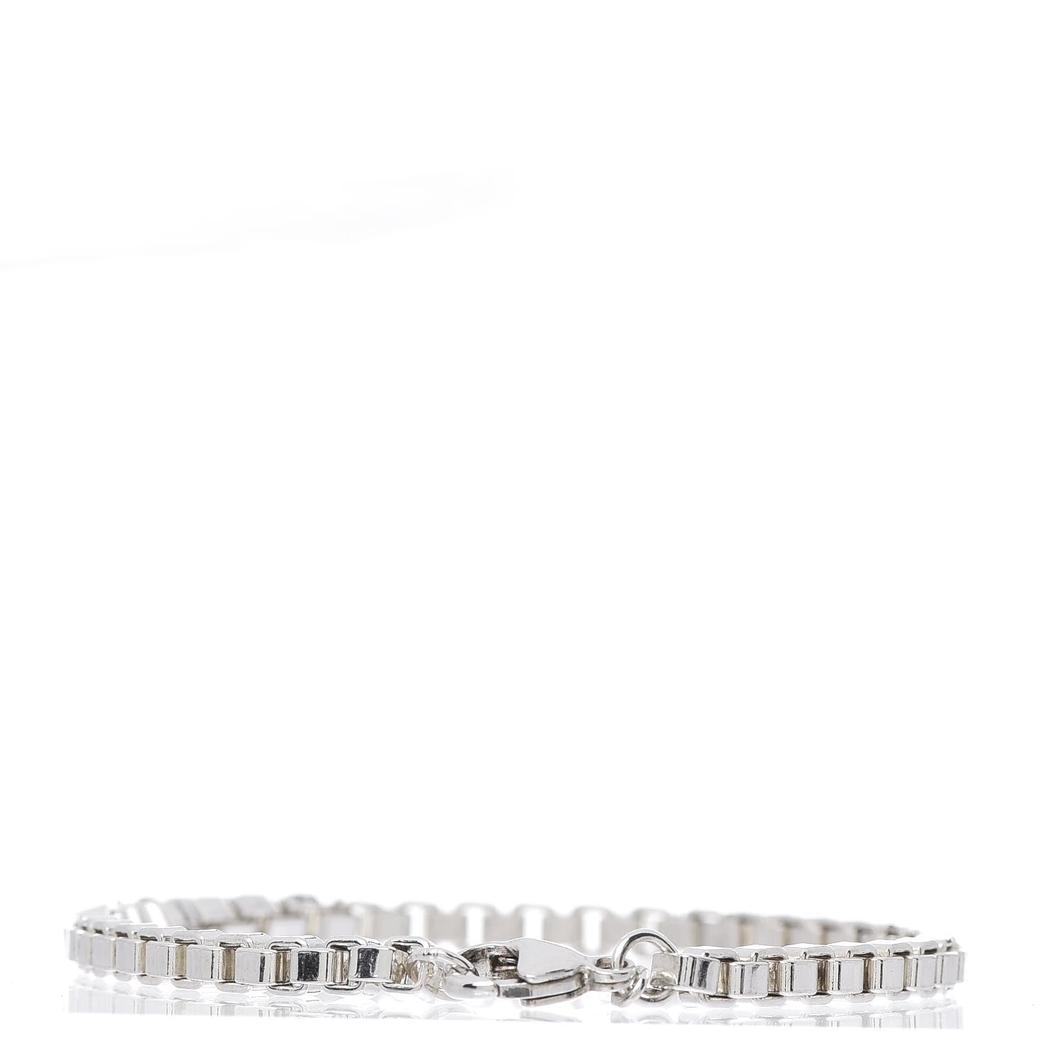 Tiffany Sterling Silver 4mm Venetian Link Bracelet 3 of 4