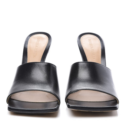 Bottega Veneta Lambskin Stretch Mule Sandals 38 Black 3 of 10