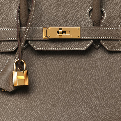 Hermes Epsom BIRKIN 30 Etoupe 8 of 10