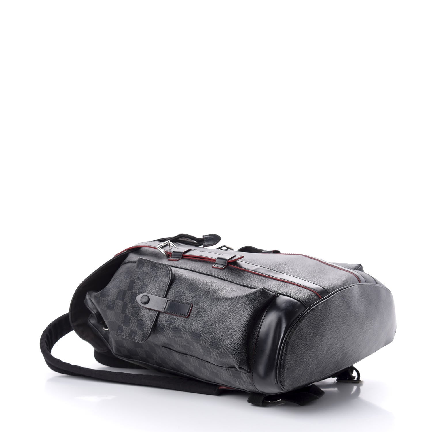 Louis Vuitton Damier Graphite Christopher PM Red 3 of 11