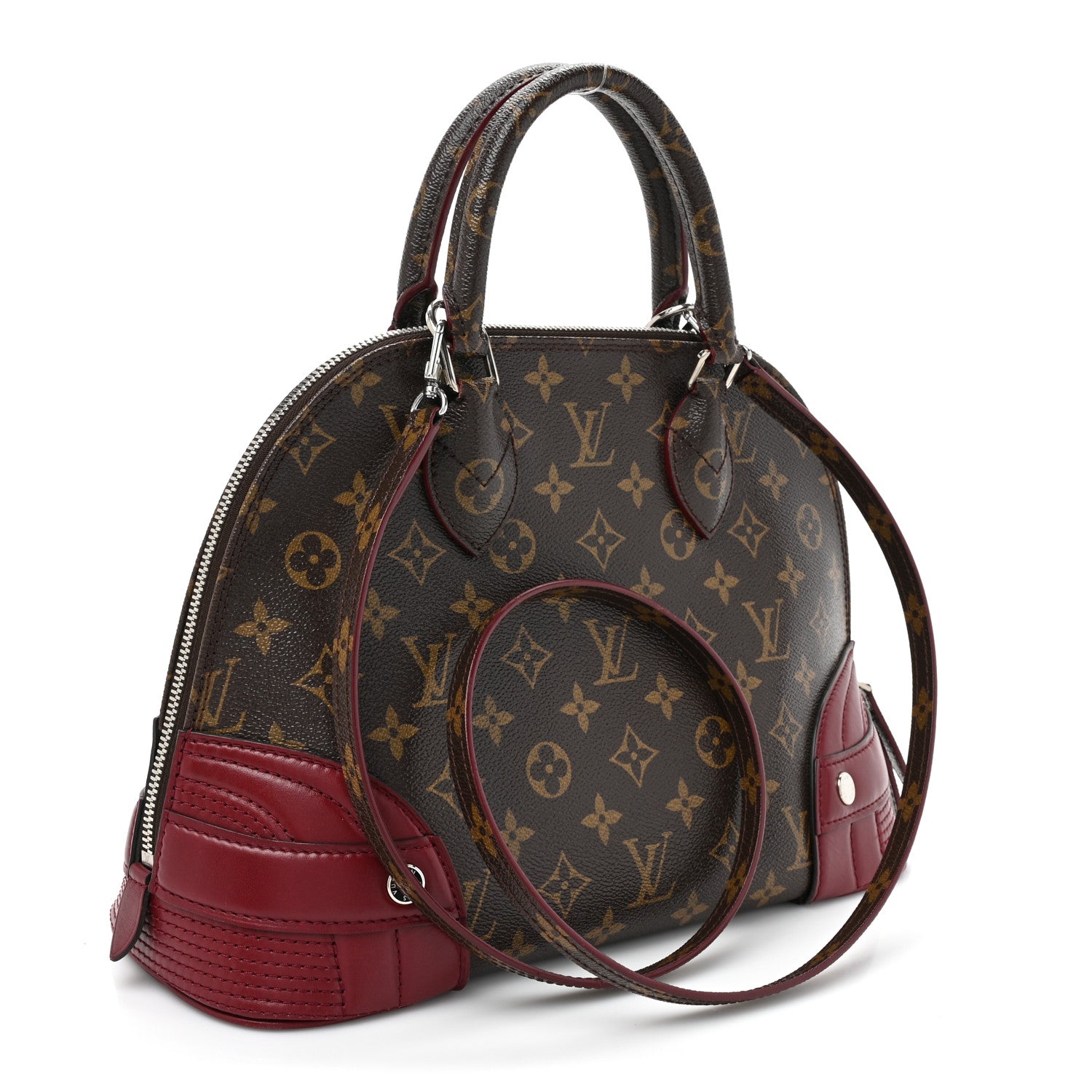 Louis Vuitton Monogram Shine Alma PM Bordeaux 3 of 12