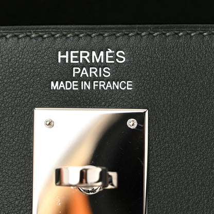 Hermes Swift Toile Riga Lakis Kelly 35 Vert Anglais 6 of 11